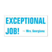 "UITZONDERLIJKE TAAK!" + Rubberstempel van Tutor Zelfinktende Stempel (Design)