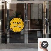 Uitzverkoop Winkelruit Teken - Aangepaste Tekst Raamsticker (Kantoordeur)