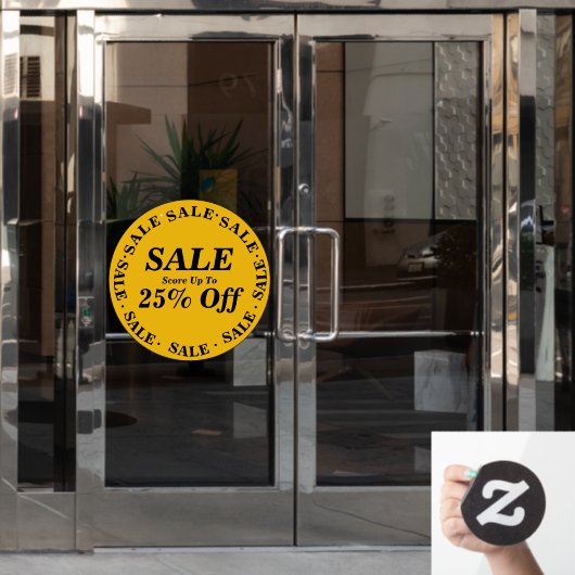 Uitzverkoop Winkelruit Teken - Aangepaste Tekst Raamsticker (Kantoordeur)