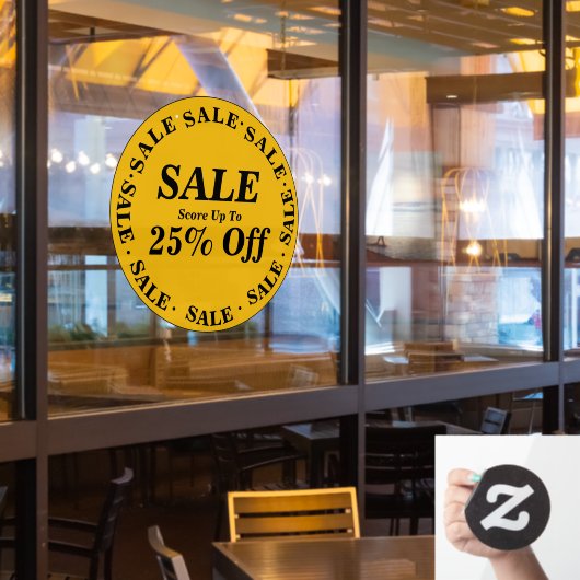 Uitzverkoop Winkelruitbord - Aangepaste Tekst Raamsticker (Restaurant Raam)