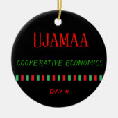 Ujamaa - Kwanzaa Dag 4 | Versiering Keramisch Ornament (Voorkant)