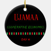 Ujamaa - Kwanzaa Dag 4 | Versiering Keramisch Ornament (Achterkant)