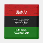 UJAMAA Kwanzaa Magneet (Voorkant)