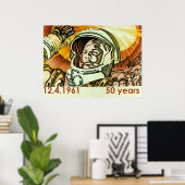 Ujri Gagarin Poster (Thuiskantoor)