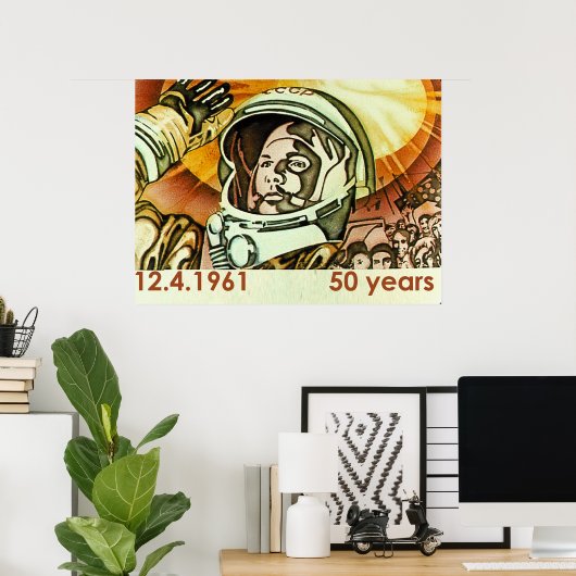Ujri Gagarin Poster (Thuiskantoor)