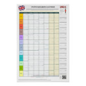 UK 2024 Kalender Perfect Poster (Voorkant)