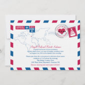 UK Air Mail Wedding Kaart (Voorkant)