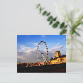 UK) Briefkaart van het prachtige LONDON-EYE-landsc (Staand voorkant)