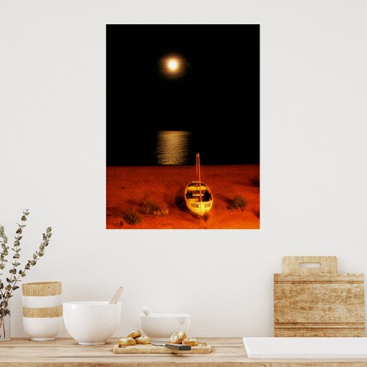 (UK) BRIGHTON FULL MOON Poster (Keuken)