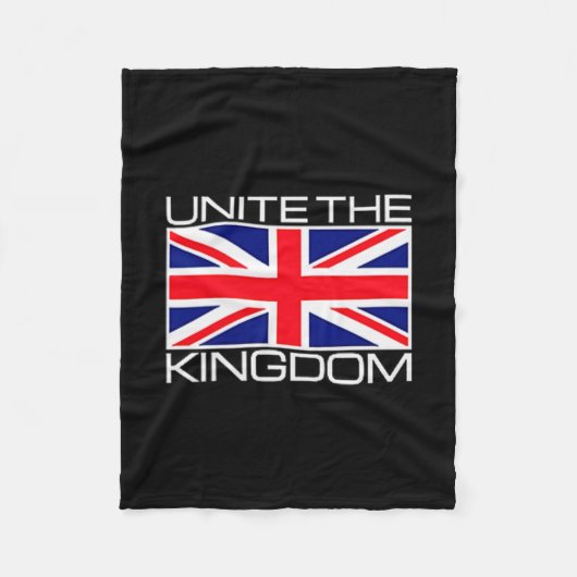 Uk British Union Jack Flag Unite The Kingdom  Fleece Deken (Voorkant)