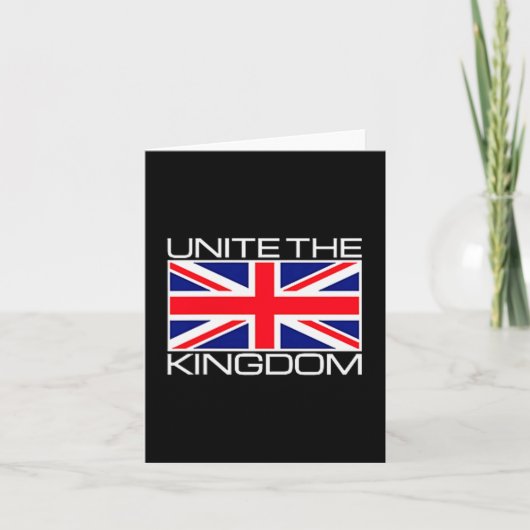 Uk British Union Jack Flag Unite The Kingdom  Kaart (Voorkant)