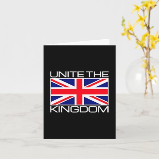 Uk British Union Jack Flag Unite The Kingdom  Kaart (Gele Bloem)