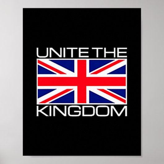Uk British Union Jack Flag Unite The Kingdom Poster (Voorkant)