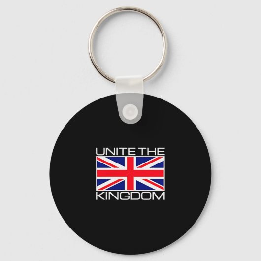 Uk British Union Jack Flag Unite The Kingdom Sleutelhanger (Voorkant)