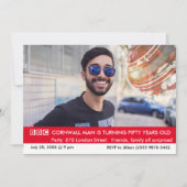 UK Brits Grappig 50e verjaardag Fake News Kaart (Voorkant)