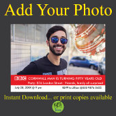 UK Brits Grappig 50e verjaardag Fake News Kaart