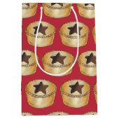 UK Brits Kerstfruit gehakt taart feestelijk eten Medium Cadeauzakje (Voorkant)