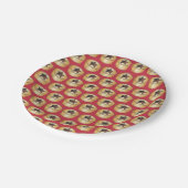 UK Brits Kerstfruit gehakt taart feestelijk eten Papieren Bordje (Gekanteld)