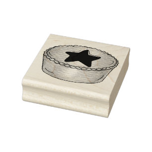 UK Brits Kerstfruit gehakt taart feestelijk eten Rubberstempel