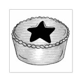 UK Brits Kerstfruit gehakt taart feestelijk eten Rubberstempel (Afrduk)