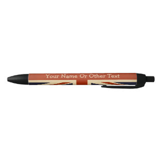 UK Britse Union Jack Persoonlijke Vintage Vlag Blauwe Inkt Pen