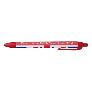 UK Britsh Union Jack - Aangepaste patriottische vl Blauwe Inkt Pen