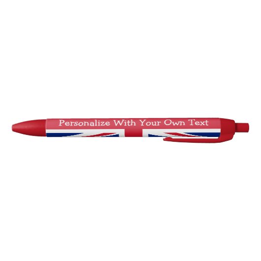 UK Britsh Union Jack - Aangepaste patriottische vl Blauwe Inkt Pen (Bodem)