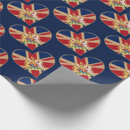 UK COA Heart Cadeaupapier (Hoek)