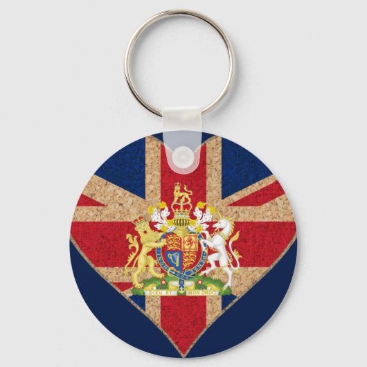 UK COA Heart Sleutelhanger (Voorkant)