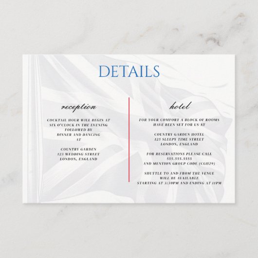 UK Couple Enclosure Kaart (Voorkant)