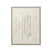 UK Crown Certificates-Award Notitieblok (Linkerzijde)