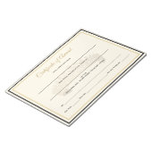 UK Crown Certificates-Award Notitieblok (Schuin)