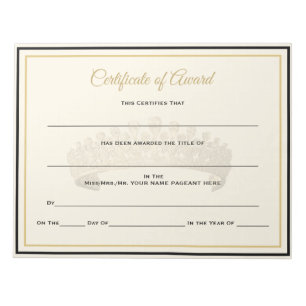 UK Crown Certificates-Award Notitieblok