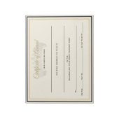 UK Crown Certificates-Award Notitieblok (Linkerzijde)