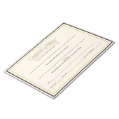 UK Crown Certificates-Award Notitieblok (Schuin)