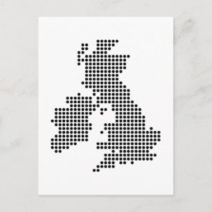 Uk Dot Map Briefkaart