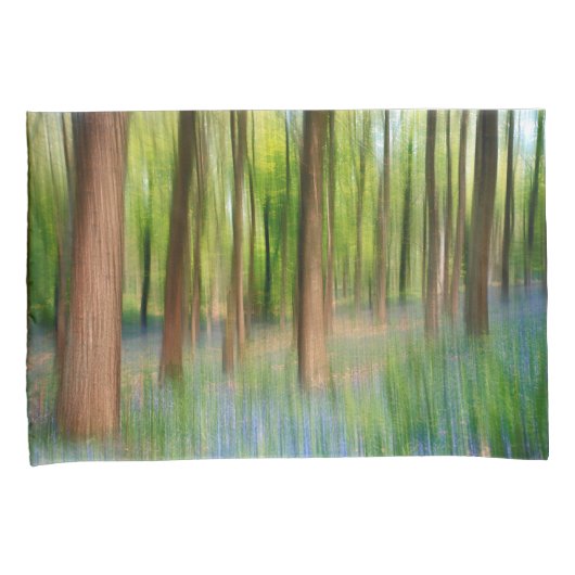 UK Engeland | Bluebell Oak Woodland in Springtime Kussensloop (Voorkant-Rechts)