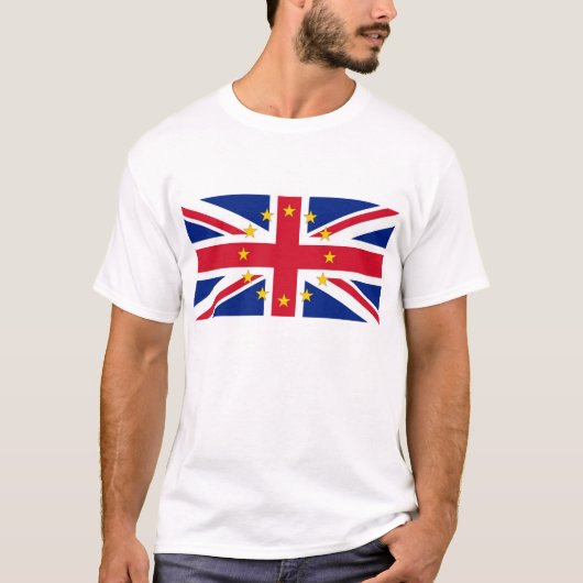 UK - EU - resterend - vlag van de Europese Unie T-shirt (Voorkant)