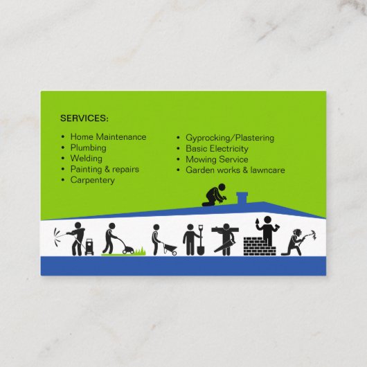 UK / Euro, 8.5 cm x 5.5 cm Business Card Visitekaartje (Achterkant)