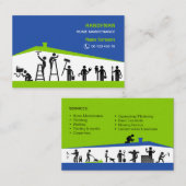 UK / Euro, 8.5 cm x 5.5 cm Business Card Visitekaartje (Voorkant / Achterkant)