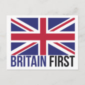 UK First Flag Editable Briefkaart (Voorkant)