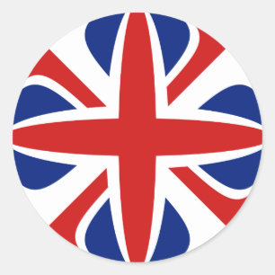 UK Fisheye Vlag Sticker