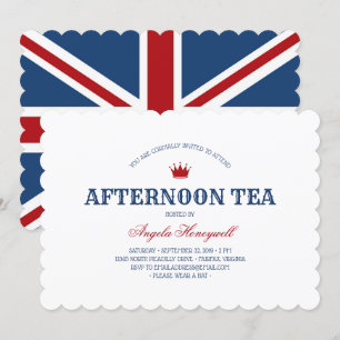 UK Flag Aftermiddag Tea Party Kaart