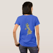 UK Flag and Map Dk T-Shirt (Achterkant volledig)