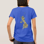 UK Flag and Map Dk T-Shirt (Achterkant)
