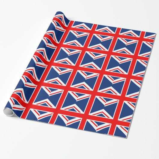 UK Flag England Cadeaupapier (Uitgerold)