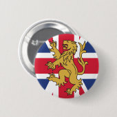 UK Flag Lion Ronde Button 5,7 Cm (Voorkant /achterkant)