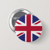 Uk Flag Ronde Button 5,7 Cm (Voorkant /achterkant)
