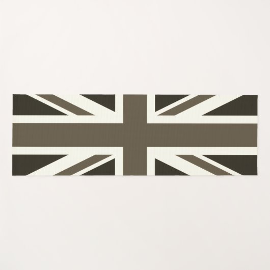UK flag - sepia Yogamat (Voorkant (horizontaal))
