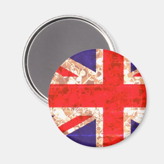 UK Flag sprankelende magneet Londen (Voorkant / Achterkant)